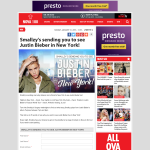 Win a chance to see Justin Bieber in New York
