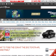 Win a chance to toss the coin at the 2012 AFL Grand Final