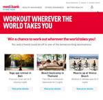 Win a chance to work out wherever the world takes you!
