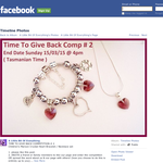 Win a Children's Maroon Crystal Heart Bracelet / Necklace set