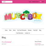 Win a Child's Yumbox (bento box style lunchbox) and Munchbox Mini kit