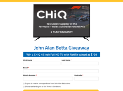 Win a CHiQ D TV + Netflix