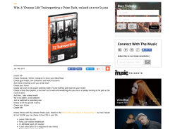 Win A Choose Life Trainspotting 2 Prize Pack
