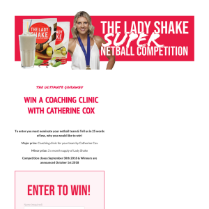 Win a Coaching Clinic with Catherine Cox