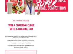 Win a Coaching Clinic with Catherine Cox