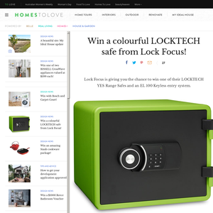 Win a colourful LOCKTECH safe!