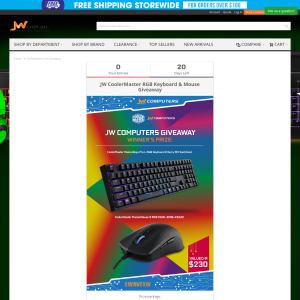 Win a Cooler Master RGB Keyboard & Mouse Bundle