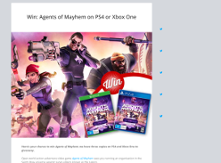 Win a copy of Agents of Mayhem on PS4 & XBox One