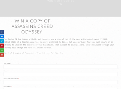 Win a copy of Assassins Creed Odyssey