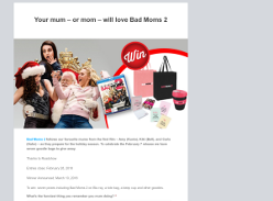 Win a copy of Bad Moms 2 on blu-ray