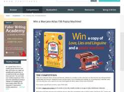Win a copy of 'Love, Lies & Linguine' & a pasta machine!