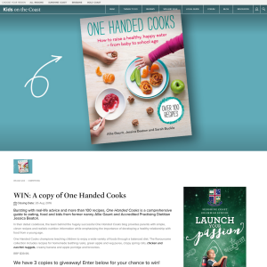 Win a copy of 'One Handed Cooks'!