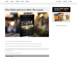 Win a copy of Think and Grow Rich: The Legacy