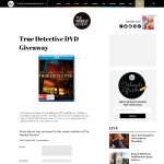 Win a copy of True Detective DVD