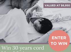 Win a Cord Blood and Tissue Storage for Your Baby