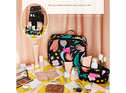 Win a Cosmetics Case, Toiletry Bag, Makeup and Skin Care Products