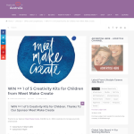Win a Creativity Kit for Children from Meet Make Create - Work At Home Mums