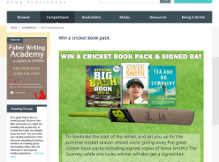 Win A Cricket Book Pack