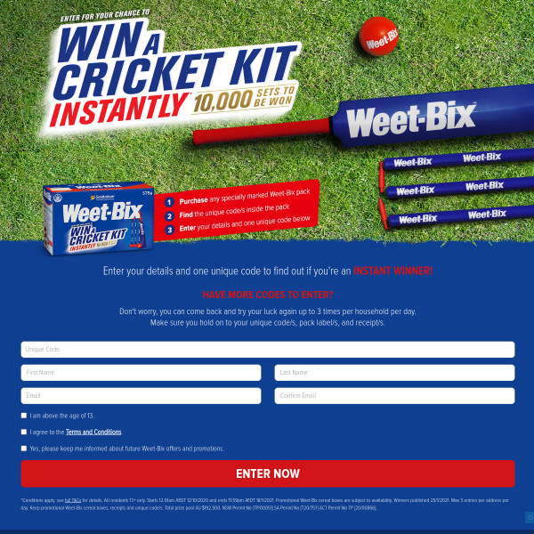 Win a Cricket Kit!