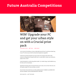 Win a Crucial PC upgrade prize pack