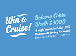 Win a Cruise for 2 Onboard Crown Princess Sydney to Melbourne