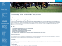 Win a Cruise to the Melbourne Cup