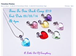 Win a Crystal Heart Pendant on a Sterling Silver Necklace Pack