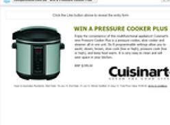 Win a Cuisinart Pressure Cooker Plus