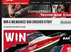 Win a custom Bar Crusher 670HT, valued at $99,000!