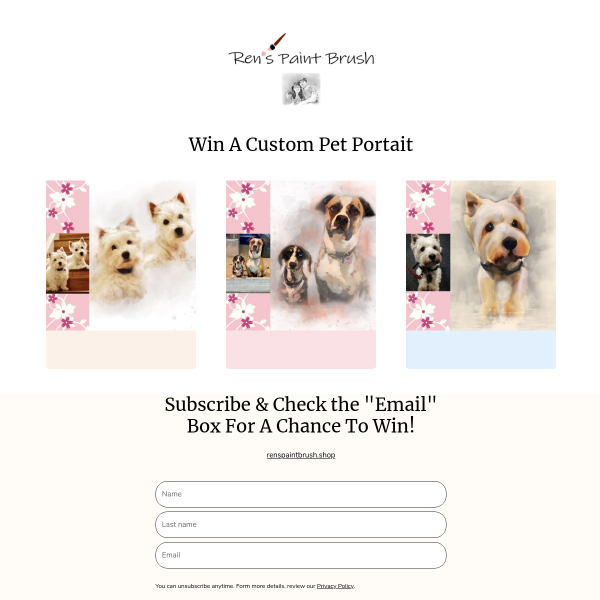 Win a Custom Digital Pet Portrait