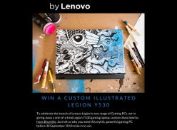 Win a custom illustrated Legion Y530