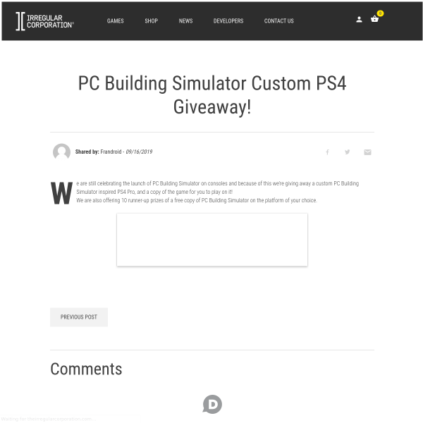 Win a Custom PlayStation 4 Pro with PC Building Simulator