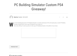 Win a Custom PlayStation 4 Pro with PC Building Simulator