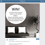 Win a custom resin artwork valued at $1,000!