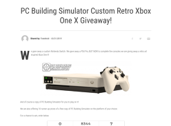 Win a Custom Retro Xbox One X with PC Building Simulator
