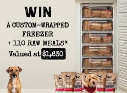 Win a Custom Wrapped Freezer + Dog Meals