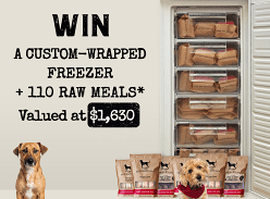 Win a Custom Wrapped Freezer + Dog Meals