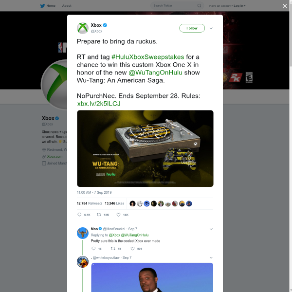 Win a Custom Wu-Tang Collectible Xbox One X Worth $728