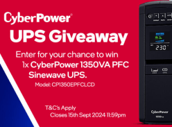 Win a CyberPower 1350VA Sinewave PFC Sinewave UPS