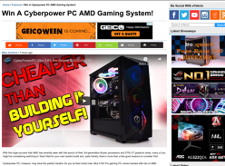Win a CyberPowerPC Ultra 5 RX Pro Gaming PC