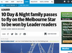 Win a Day & Night family pass to fly on the Melbourne Star 