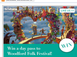 Win a day pass to the Woodford Folk Festival!