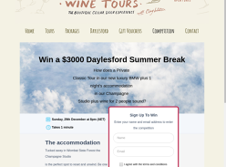 Win a Daylesford Accommodation & Wine Experience Package for 2