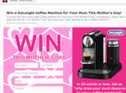 Win a DeLonghi coffee machine!