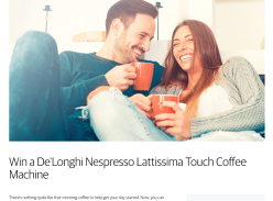 Win a De'Longhi Coffee Machine
