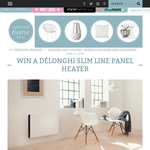 Win a DeLonghi slim line panel heater! - StyleHunter Home