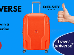 Win a Delsey Clavel 70cm Tangerine Expandable Suitcase