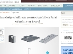 Win a designer bathroom accessory pack from Parisi valued at over $1000!