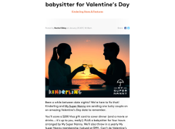Win a dinner date & babysitter for Valentine's Day!