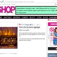 Win a 'Dirt By Earth' nightlight! - Shop Til You Drop